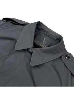 US Military Men's All Weather Trench Coat Black Deep Pile Removable Liner • 38R